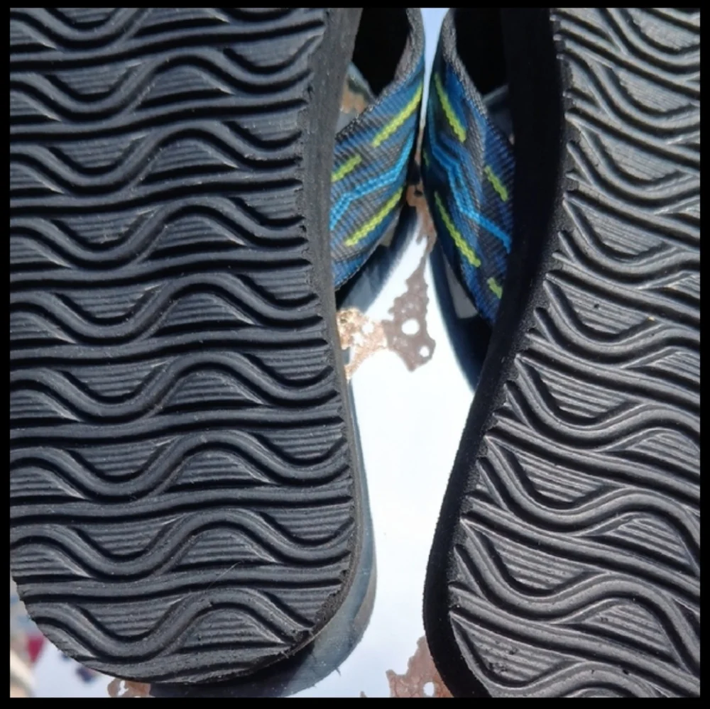 RAFTERS Flip Flops Sandals Size 11 Toddler Kids Blue Black Vacation BEach